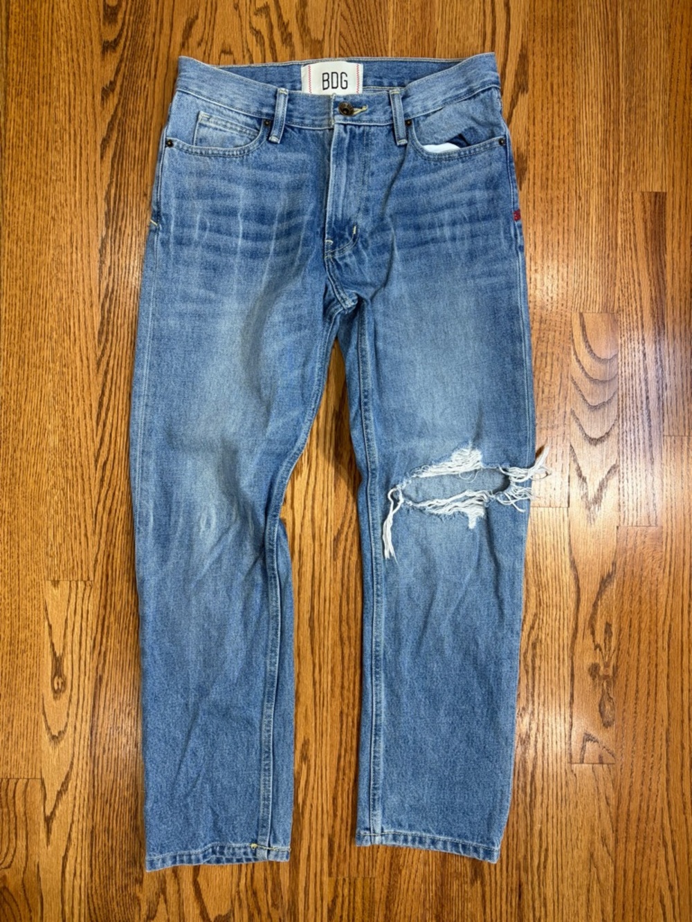 BDG Urban Outfitters Vintage Slim Fit Medium Blue Straight Jeans